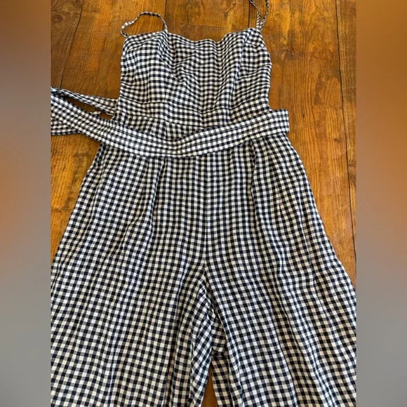 J. Crew Gingham Linen Jumpsuit - Picture 5 of 7